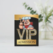 VIP Barbecue / Pig Pickin' UITNODIGING (Staand voorkant)