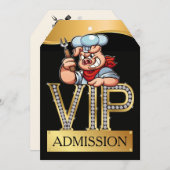 VIP Barbecue / Varken Pickin' Kaart (Voorkant / Achterkant)