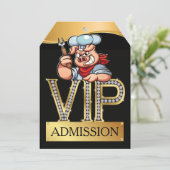 VIP Barbecue / Varken Pickin' Kaart (Staand voorkant)