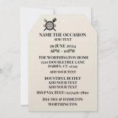 VIP Barbecue / Varkenspicknick Kaart (Achterkant)