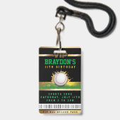 VIP Baseball ALL TOEGANG Gold Pass Badge (Front with Lanyard)