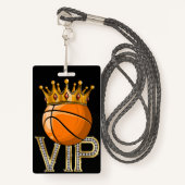 VIP Basketbal BADGE (Voorkant met draagriem)