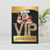 VIP BBQ toegang Kaart (Staand voorkant)