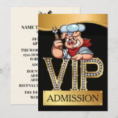 VIP BBQ toegang Kaart (Voorkant / Achterkant)