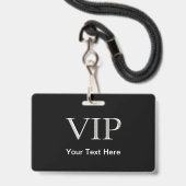 VIP-bezoeker van hoge klasse Badge (Voorzijde met lanyard)