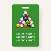VIP Biljart - Snooker Lanyard Badge (Achterkant)