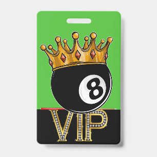 VIP Biljart - Snooker Lanyard Badge