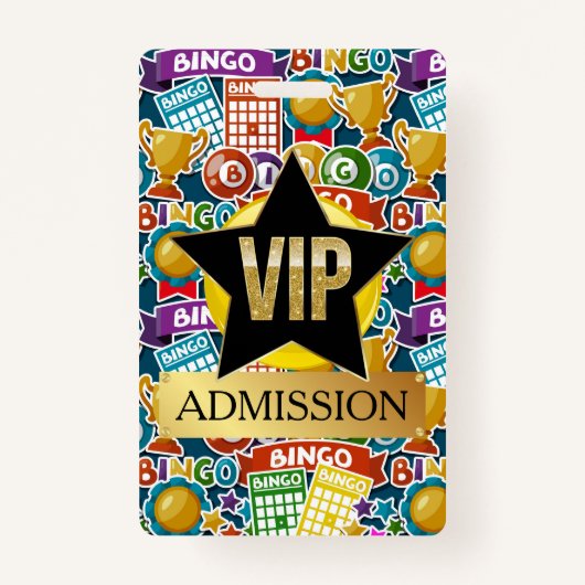 VIP BINGO BADGE (Voorkant)