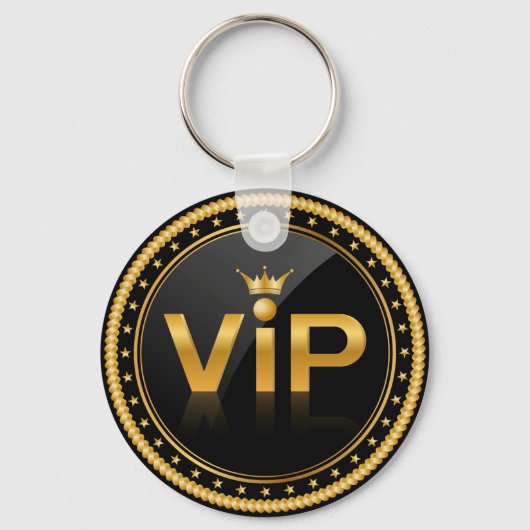 VIP Black en Gold Club Lidmaatschapspas Sleutelhanger (Voorkant)