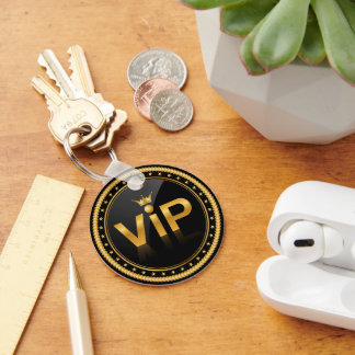 VIP Black en Gold Club Lidmaatschapspas Sleutelhanger