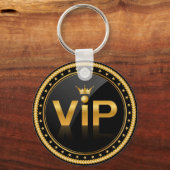 VIP Black en Gold Club Lidmaatschapspas Sleutelhanger (Voorkant)