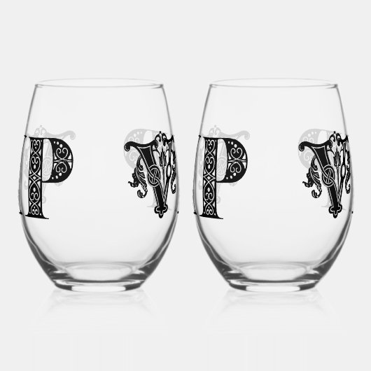 VIP Black Letters Stemloze Wijnglazen Wijnglas Zonder Voet (Links)