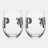 VIP Black Letters Stemloze Wijnglazen Wijnglas Zonder Voet (Rechts)