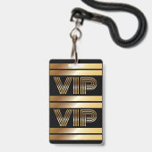 VIP Bowling ALL ACCESS Gouden Pas Badge (Achterkant met lanyard)