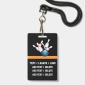 VIP BOWLING Lanyard Badge (Achterkant met lanyard)