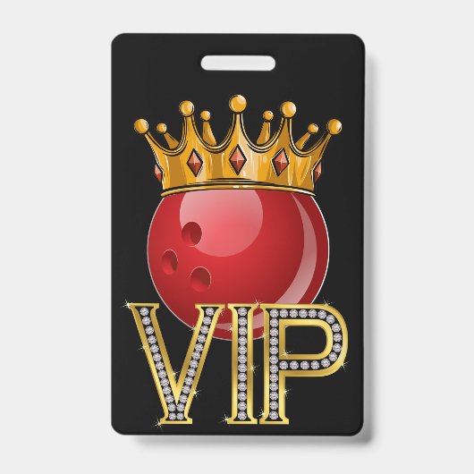 VIP BOWLING Lanyard Badge (Voorzijde)
