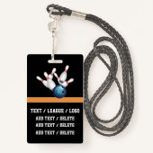 VIP BOWLING Lanyard Badge (Achterkant met draagriem)