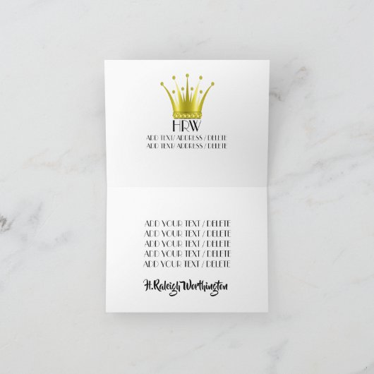 VIP-briefkaart Bedankkaart (Binnen)