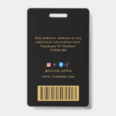 VIP Business Event Badge (Back)