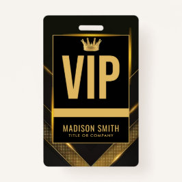 VIP Business Event Badge