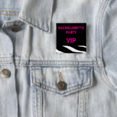 VIP-Button Bachelorette Party Vierkante Button 5,1 Cm (In situ)