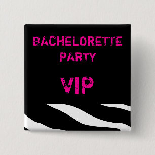 VIP-Button Bachelorette Party Vierkante Button 5,1 Cm
