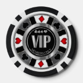 VIP Casino Poker Chip - Las Vegas - Rood (Achterkant)