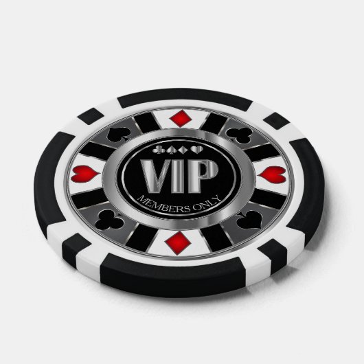 VIP Casino Poker Chip - Las Vegas - Rood (Enkel)