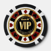 VIP Casino Poker Chip Las Vegas - rood / goud (Achterkant)