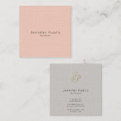 VIP Ceo Director Manager Elegant Salon Luxury Vierkante Visitekaartje (Voorkant / Achterkant)