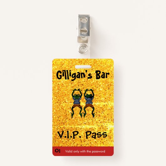 VIP-client Badge (Voorkant met clip)