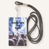 VIP Concert Festival Band Event Backstage Pass Badge (Achterkant met draagriem)