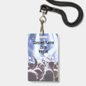 VIP-concertfestivalband evenement backstagepas Badge (Achterkant met lanyard)