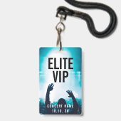 VIP-evenement foto aangepaste naam concert Badge (Achterkant met lanyard)