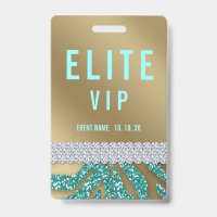 VIP Event Custom Name Concern Badge