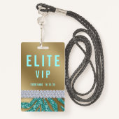 VIP Event Custom Name Concern Badge (Achterkant met draagriem)