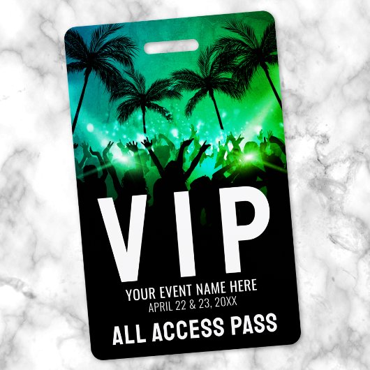 VIP-event met alle toegang Badge