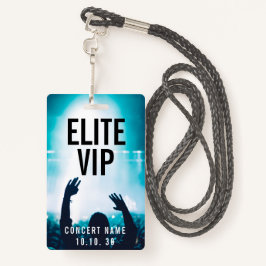 VIP Event Photo Custom Name Concert Badge