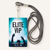 VIP Event Photo Custom Name Concert Badge (Voorkant met draagriem)