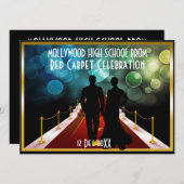 vip event - uitnodiging voor rode tapijt zwarte st (Voorkant / Achterkant)