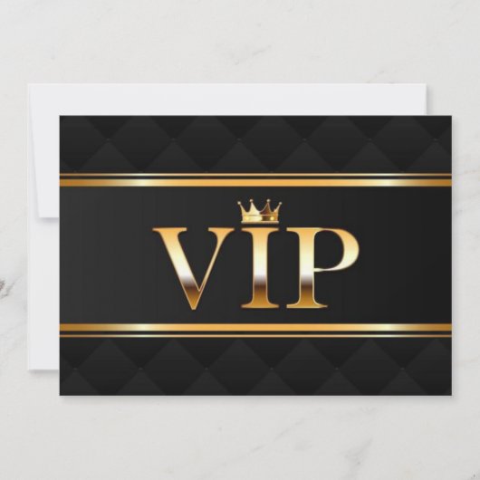 VIP-feestticket uitnodiging (Voorkant)