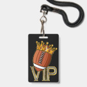 VIP Football Guest Pass Lanyard Badge (Voorkant met koord)