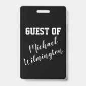 VIP Football Guest Pass Lanyard Badge (Achterkant)