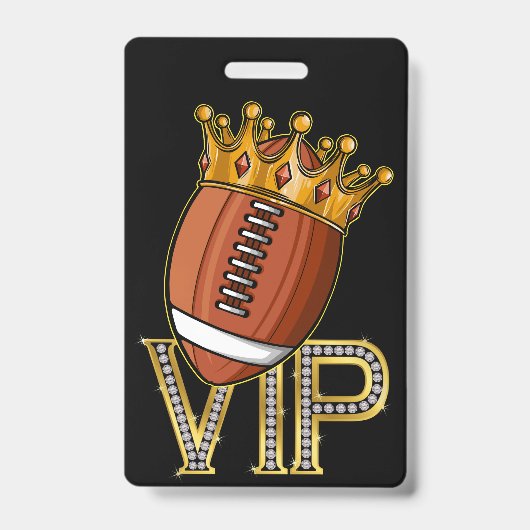 VIP Football Guest Pass Lanyard Badge (Voorkant)