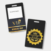 VIP-foto Badge (Front & Back)