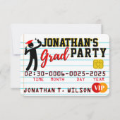VIP Foto Graduation Party Credit Kaart VIP Telefoo (Voorkant)
