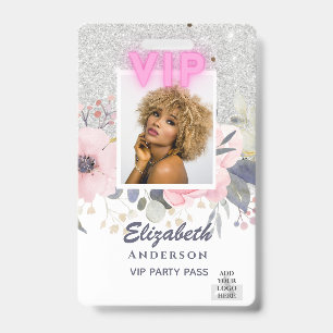 VIP FOTO ID - Feest, Festival, Evenement GLITTER G Badge