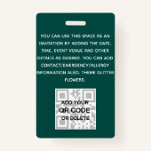 VIP FOTO ID - Feest, Festival, Evenement GLITTER G Badge (Achterkant)