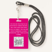 VIP-FOTO-ID - Feest, Festival, Evenement GLITTER G Badge (Achterkant met draagriem)