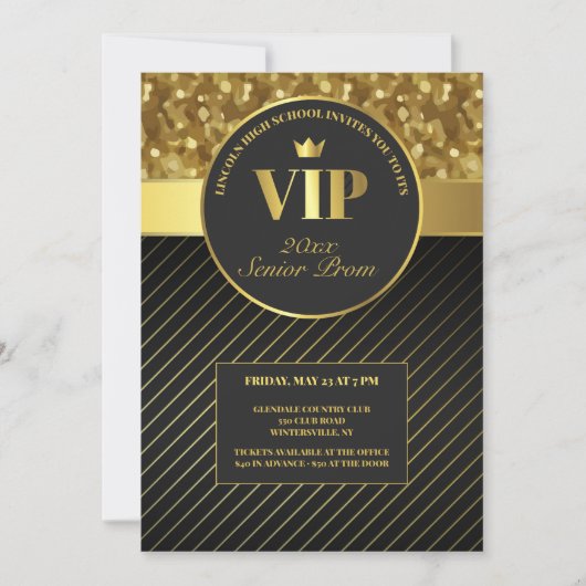 VIP Galabal Uitnodiging (Voorkant)